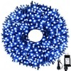 MZD8391 105FT 300 LEDs Blue White Christmas Lights Outdoor Indoor,