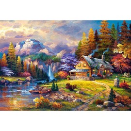LEXGO 5D Diamond Painting Full Drill DIY Diamond Kits Colorful Rhinestone Embroidery Paintings Pictures Arts Craft for Home Decor 30x40CM-Fall