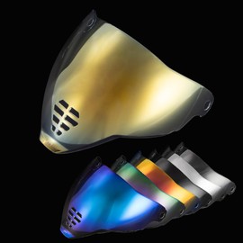 PSLER IC-06 visor- Icon Airflite Face Shield Motorcycle Helmet Visor Accessories Replacement for Icon Airflite IC-06，Transparent Gold
