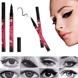 Caja de 12 Delineadores Ojos Make Up Larga Duración Waterproof Liquido Lápiz delineador de Ojos a Prueba de Agua Precisión de Pluma Líquido líquido de Larga duración Línea de Ojo Lisa Herramientas de Maquillaje