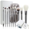 Frepice Makeup Brushes, Set of 10, Powder Brush, Concealer Brush,