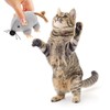 LUOZZY Interactive Cat Toys Plush Mice Playthings Gray Mouse Shape