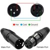 GQunit 8PCS 3 Pin XLR Solder Connector, 4 Male and