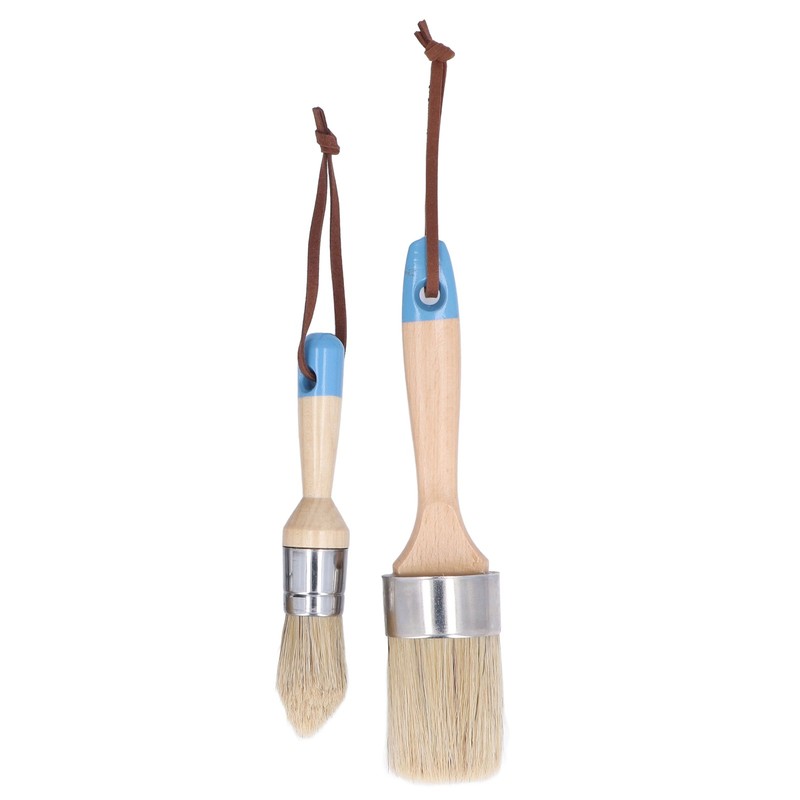 4PCS Paint Brush Bristles Wooden Handle for Furniture Tables Chairs