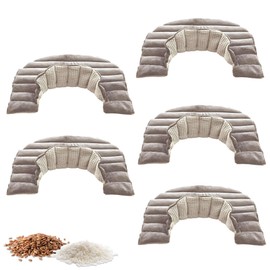 Heating Pad Solutions - Neck and Shoulder Microwavable Heating Pads - Neck and Shoulder Relaxer Portable Heating Pad for Upper Back Shoulders & Neck - Reusable Heating Pad & Hot Pack- 5 XL Packs