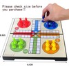 KIDAMI Ludo Magnetic Board Game Set, Folding and Light-Weight for