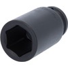 BRILLIANT TOOLS BT025613 3/4-Inch Hexagonal Impact Socket, 34 mm, Long
