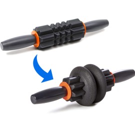 Brazyn Morph Stick - Multi-Purpose, Adjustable, Portable Travel Muscle Stick Massager for Yoga/Fitness Myofascial Release Massage - 13 inches - Navy Blue