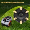 FourShow [Upgrade] 6-Blade Disc Compatible with Segway Navimow Robotic Lawnmower