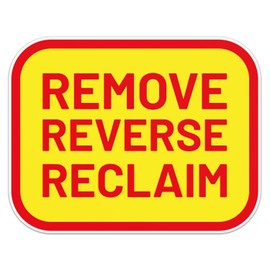 US Protests Remove Reverse Reclaim Sticker - Waterproof Vinyl Decal for Car Bumper, Laptop, Water Bottle, Bookcase, Phone Cases, Wall, and Window, Size - 6'' Longer Side