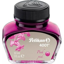 Pelikan 4001 Fountain Pen Bottled Ink, 30ml, Choose from 9 Vibrant Colors - 301343 Pink