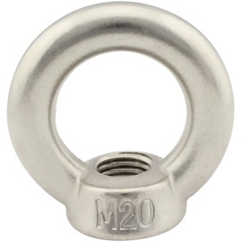 Ring nut (cast and polished) – M20 – (1 piece) – similar to DIN 582 – made of stainless steel A2 (V2A) – eyelet nut SC582 | SC-Normteile®