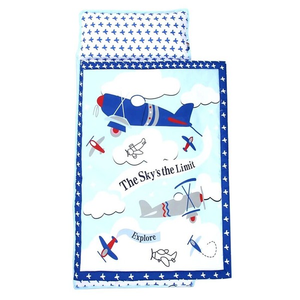 Unbranded Kids Toddler Boy Portable Travel Sleeping Bag Planes Nap