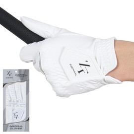 ZEROFIT Zero Fit Inspirational Gloves Golf Gloves 8.3 inches (21 cm) Left Hand Men Women White Endurance UP Rain Resistant