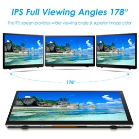 HMTECH 7 Inch Raspberry Pi Screen 800x480 HDMI Portable Monitor IPS LCD Screen Display for Raspberry Pi 5/4/3/2/Zero/B/B+ Win11/10/8/7 (Non-Touch)