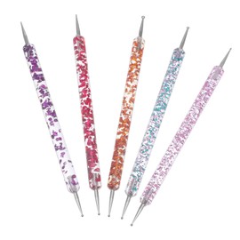 OATIPHO 5pcs Colorful Nail Art Tool Set Dual Ended Rhinestones Picker and Pen for Easy Nail Decoration for Manicurists and DIY Enthusiasts