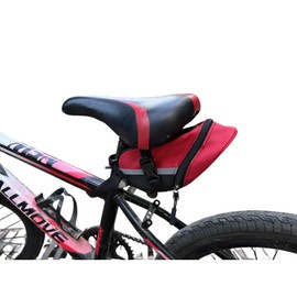 QUZGVEXA Bike Saddle Bag, Seat Bags, Bicycle Bags Cycling Seat Pack for Mountain Road Bikes, Waterproof Pouch for Phone, Wallet, Keys, Tools, Accessories, Biking Gear, Built-in Keychain (Red)