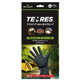 Temress Outdoor TPE Gloves 847T Black [100 Sheets] L Size