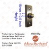 Adonai Hardware Rectangular Victorian Brass Bell Push or Door Bell
