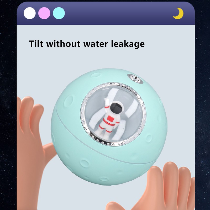 Space Capsule Humidifier 2 Gears Adjustable 300ml Quiet Cute Astronaut