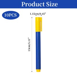 Godneei 10er-Pack Geldscheinprüfer Stift, Effizient Falschgeld Prüfer Stift, Tragbar Geldprüfstift Vermeiden Sie Falschgeld, Geldprüfgerät für Mehrere Währungen und Veranstaltungsorte