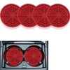 4PCS Silicone Car Coasters,Unique Spider Web Non-Slip Car Cup Holder