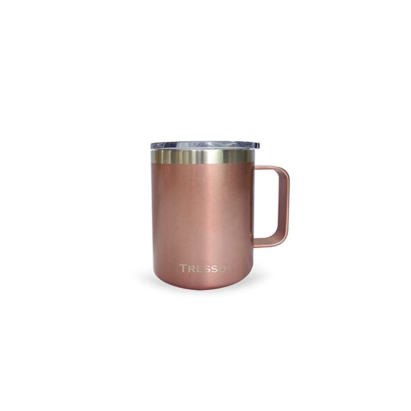 Tresso Taza de Acero Inoxidable con Tapa 350 ml