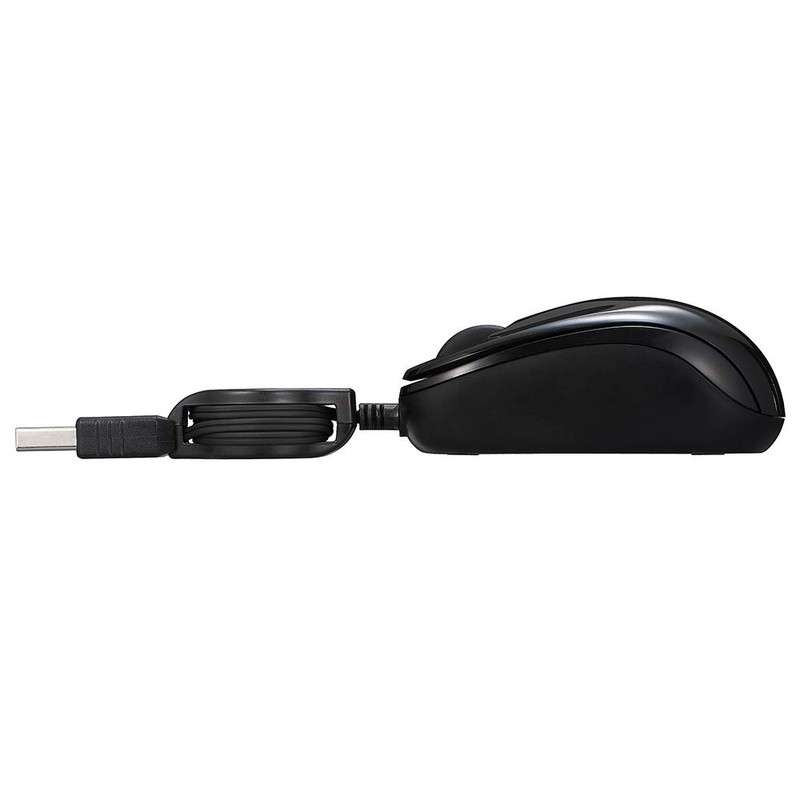 Nakabayashi Z8641 Digio2 Mouse, Small, Winding Wired, 3 Buttons, BlueLED,