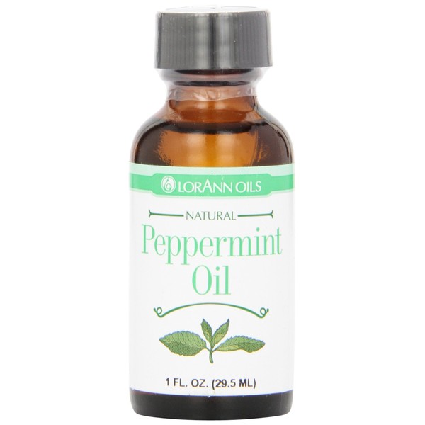 LorAnn Peppermint Oil Super Strength Natural Flavor, 1 ounce bottle