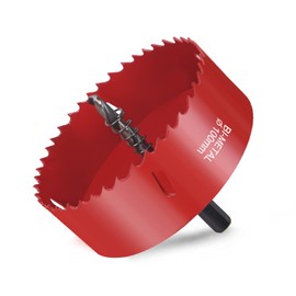 flintronic Hole Saw, Hole Cutter Set, 100 mm, Circular Saw, Bi-Metal Hole Saw, 1 Drill, 1 Mechanical Spring, 1 Hex Wrench, Hole Saw for Aluminium, Wood, PVC Panels and Plastic Plates