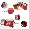 CONTACT'S-Women Leather Wallet RFID Blocking Small Bifold Coin Pocket Purse