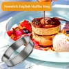 4pcs Pancake Rings Baking Ring Pastry Rings Muffin Cooking Rings