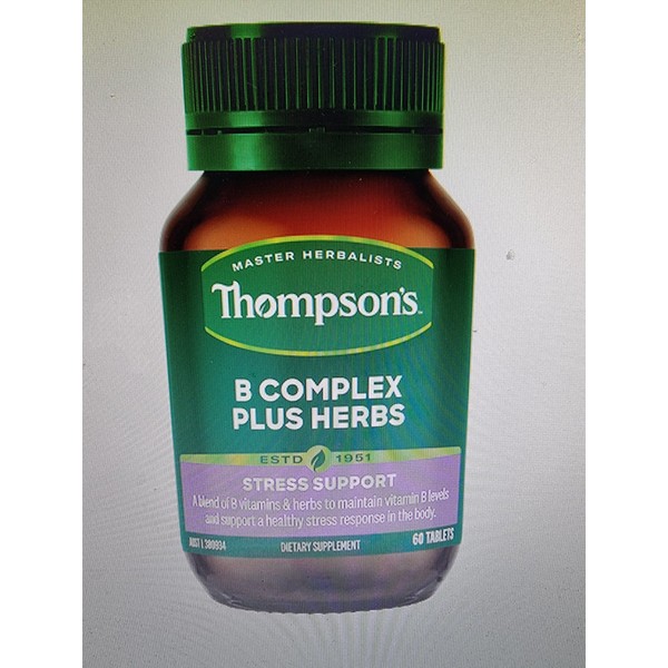 Thompson's Thompsons B Complex Plus Herbs 60 Tablets