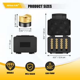 Airless SJG 20 Pack Seal Tip Gaskets for Airless Paint Sprayer Replace (Upgrade with Storage Box)