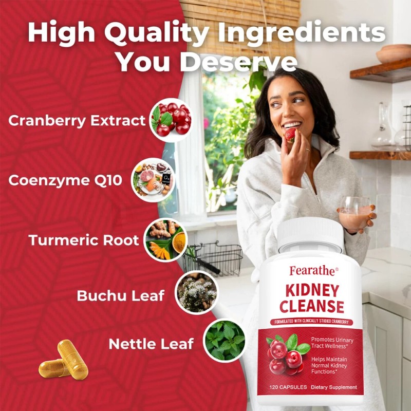 Fearathe Kidney Cleanse Capsules,Suppo