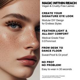 AnyFairy Lash Clusters 8-18mm Wispy Eyelash Clusters 144pcs Cluster Lashes DIY Individual Lashes Clusters with Soft Thin Band for Self Use,Beginner-Friendly(Sylph-773)