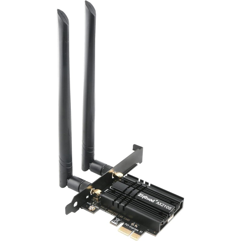 WiFi 6E AX5400 PCIe WiFi Card (Intel AX210), Up to