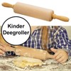 Kesper Kids Rolling pin 23,5cm of Beech Wood, Brown, 23.5