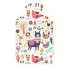 Hot Cold Water-Bottle with Soft Fleece Cover Water-Bag 2 Litre