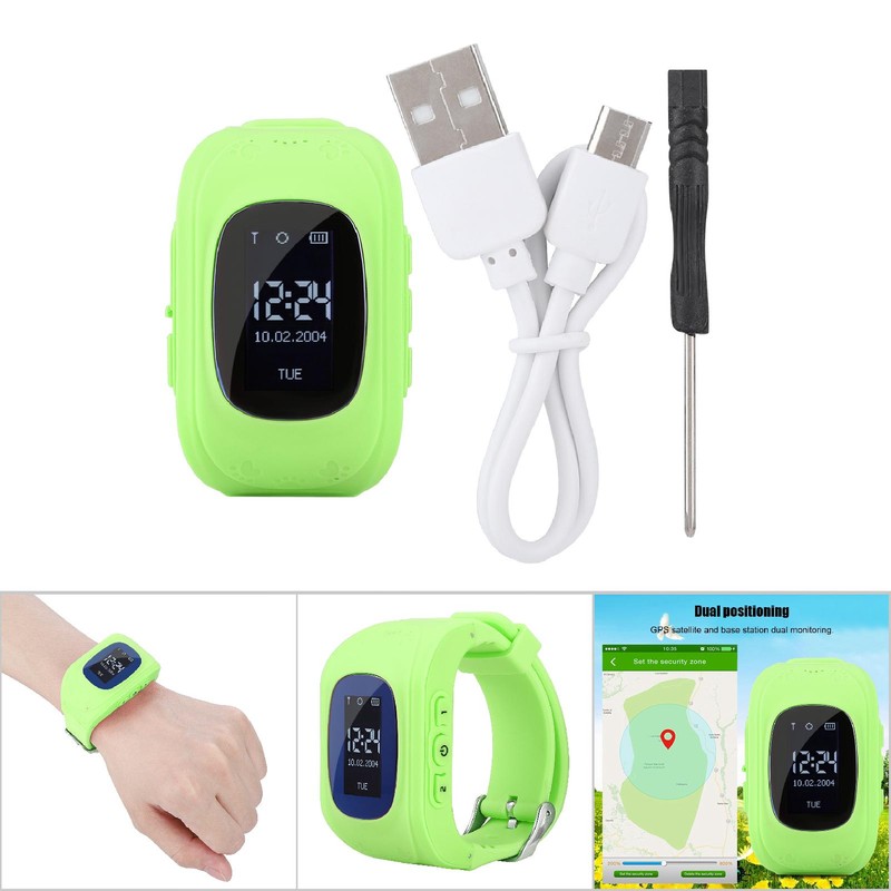 Q50 1.44in Kids Waterproof Smart Touch Screen Watch Positioning Watch
