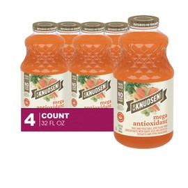 R.W. Knudsen 4-Pack Mega Antioxidant Fruit Juice 32 fl oz Glass Bottle