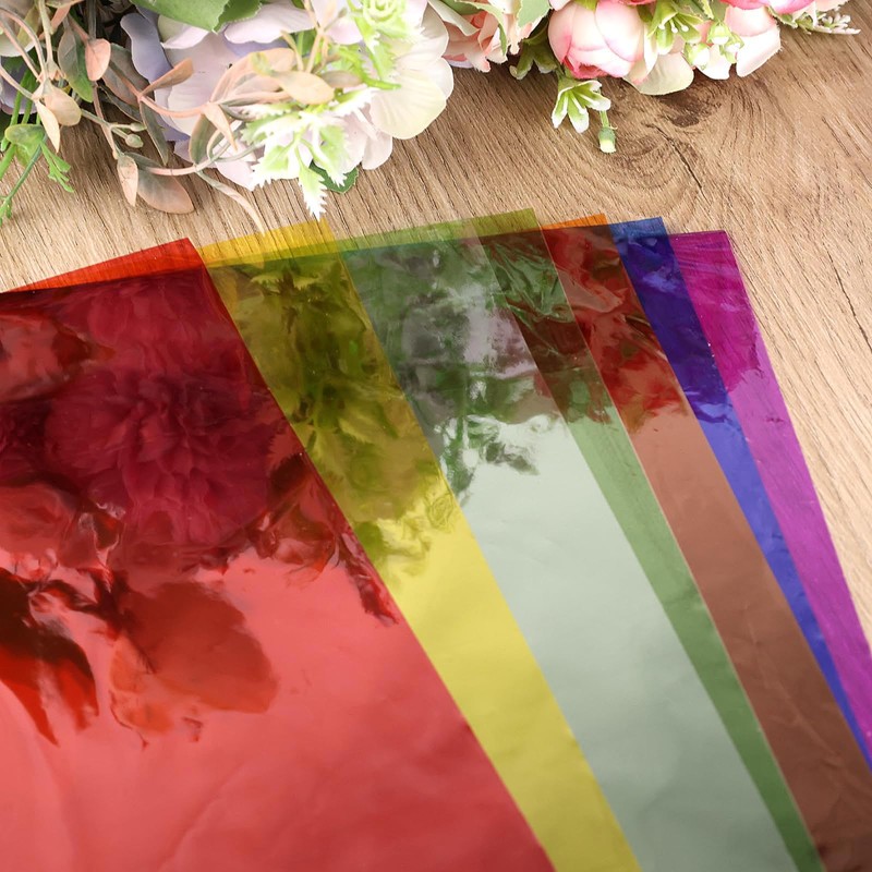 14 Pcs A4 Colour Overlays for Dyslexia, Coloured Transparency Sheets,