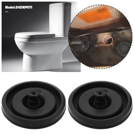 eMagTech Pack of 2 Toilet Filling Valve Seal Replacement Part Washer Cistern Float Valve for Membranes 242MP071 Black Compatible with Fluidmaster