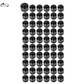 Unbranded 60x Black Cut Engine Bolt Cover Cap For Harley Touring Road Street Glide Softail
