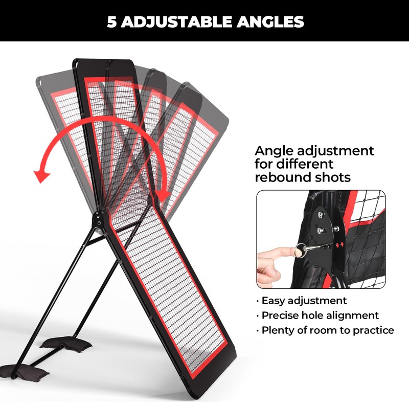 Lacrosse Rebounder for Backyard 4x7 ft Lacrosse Bounce Back Net