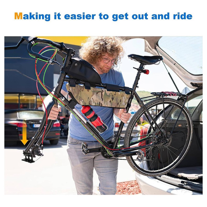 Pojedehy Bicycle Rack Road Bike Carrier Front Fork Quick Release