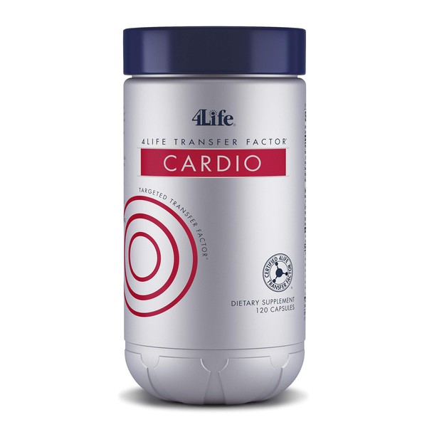 4Life Transfer Factor Cardio - Targeted Cardiovascular System Support with Ginkgo Biloba, Garlic, and Resveratrol - 120 Capsules