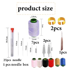 38 Pcs Sewing Tool Set, Portable Needle and Thread Kit Multi Purpose Sewing Kits, Basic Sewings Kit for Women Travel Home DIY, Beginner Gifts for Women