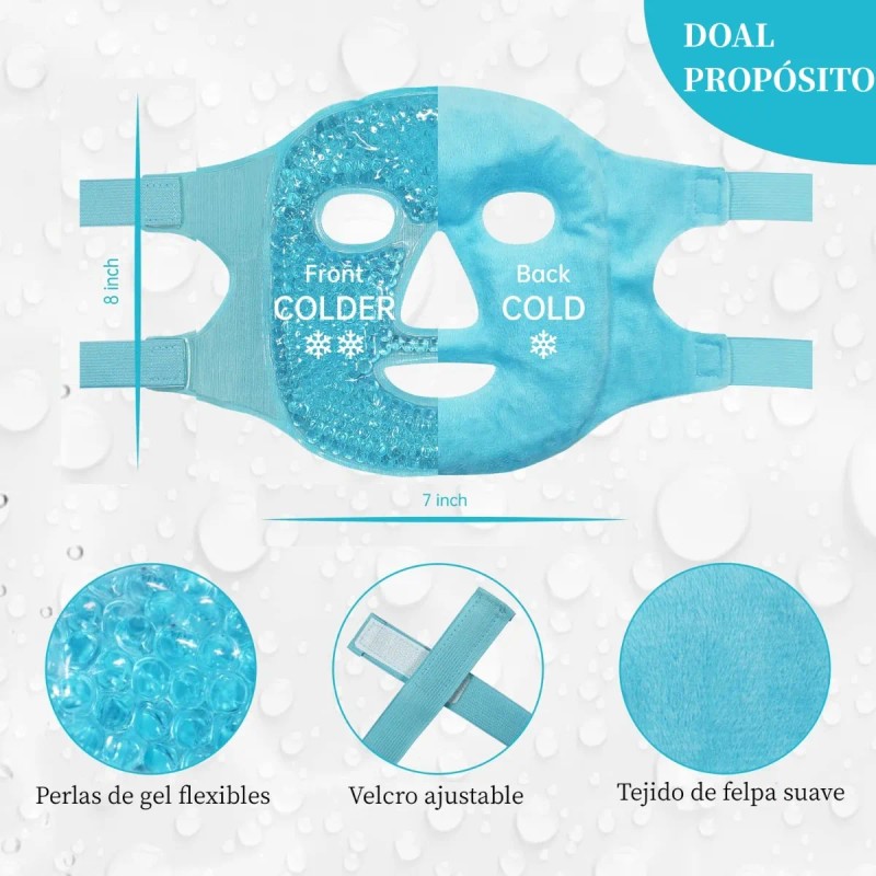 Máscaras De Hielo Para Ojos Y Cara Frio/caliente 2pcs