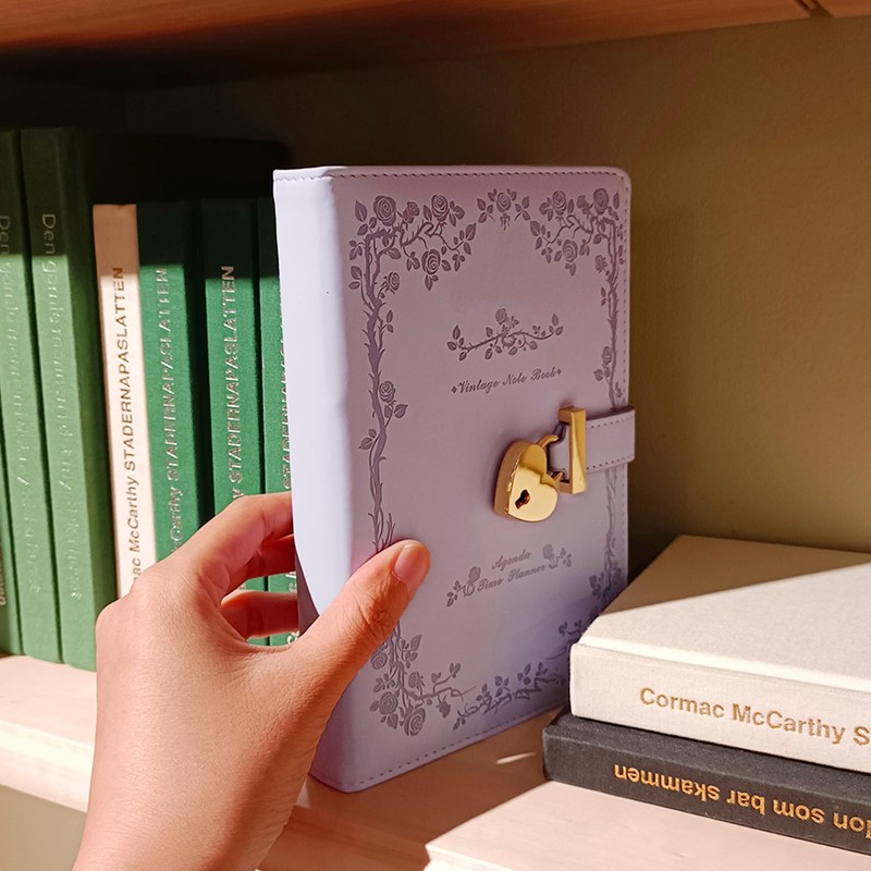 Notebook with Lock, Diary with Lock B6, Diary Cute, Diary